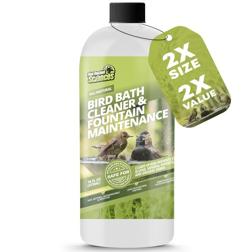 16oz bird bath cleaner cleans - bath,
