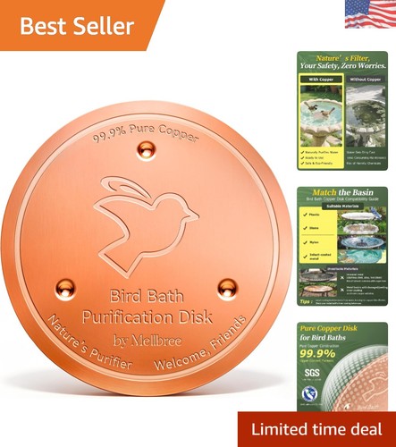 Bird bath cleaning disk - bird,