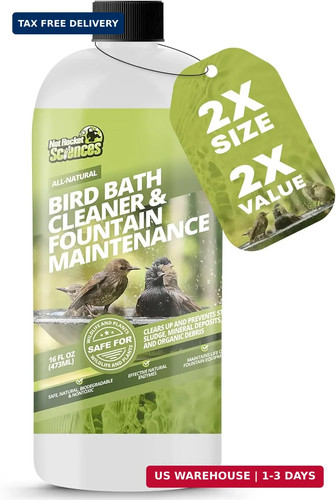 16oz bird bath cleaner cleans - bath,